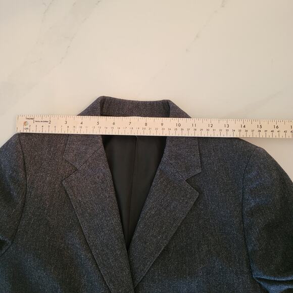 David Brooks Woman's  Dark Gray Blazer Size 12  #115 - Picture 9 of 10